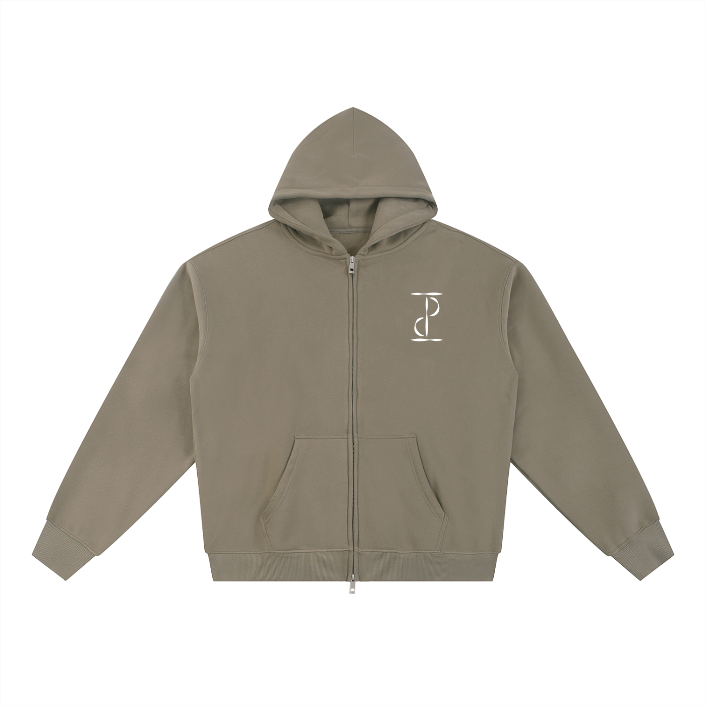 TIME IS PRICELESS - Fleece Zip-Up Hoodie