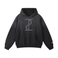 TIME IS PRICELESS - Oversized BENEVOLENT BEING Sunfade Hoodie - White Logo